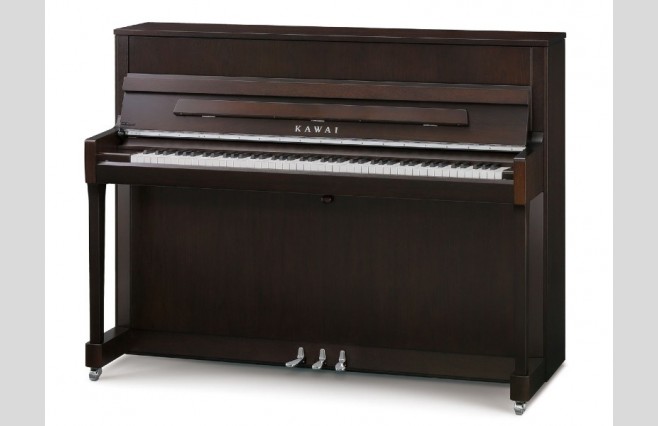 Kawai K-200 SL Dark Walnut Satin Upright Piano All Inclusive Package - Image 1